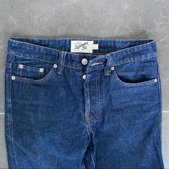 Topman Dark Wash Denim Retro Skinny Jeans 30/30
